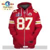 Personalized Travis Kelce Kansas City Chiefs Limited Edition Grey Hoodie Jersey