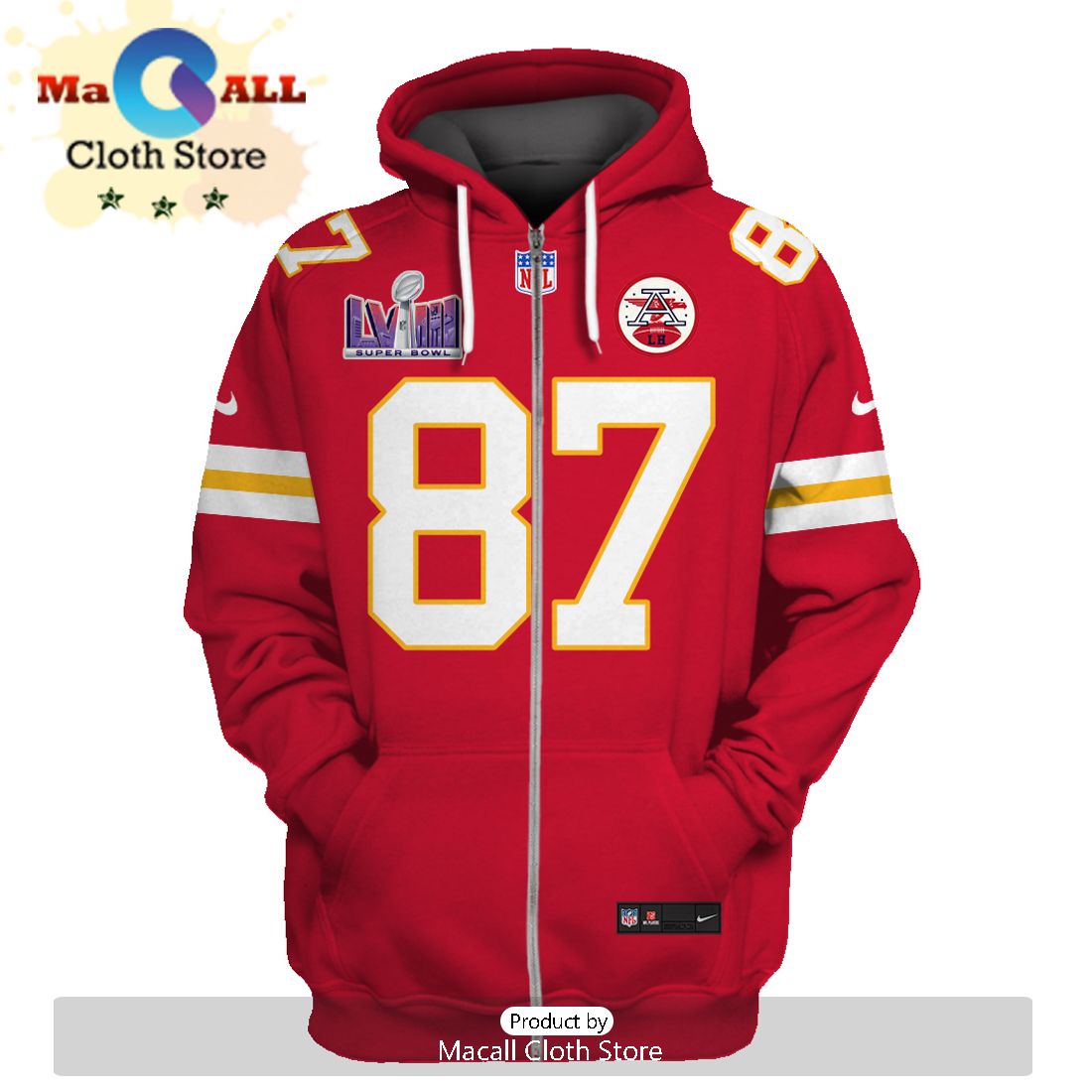 Personalized Travis Kelce Kansas City Chiefs Limited Edition Red Hoodie Jersey