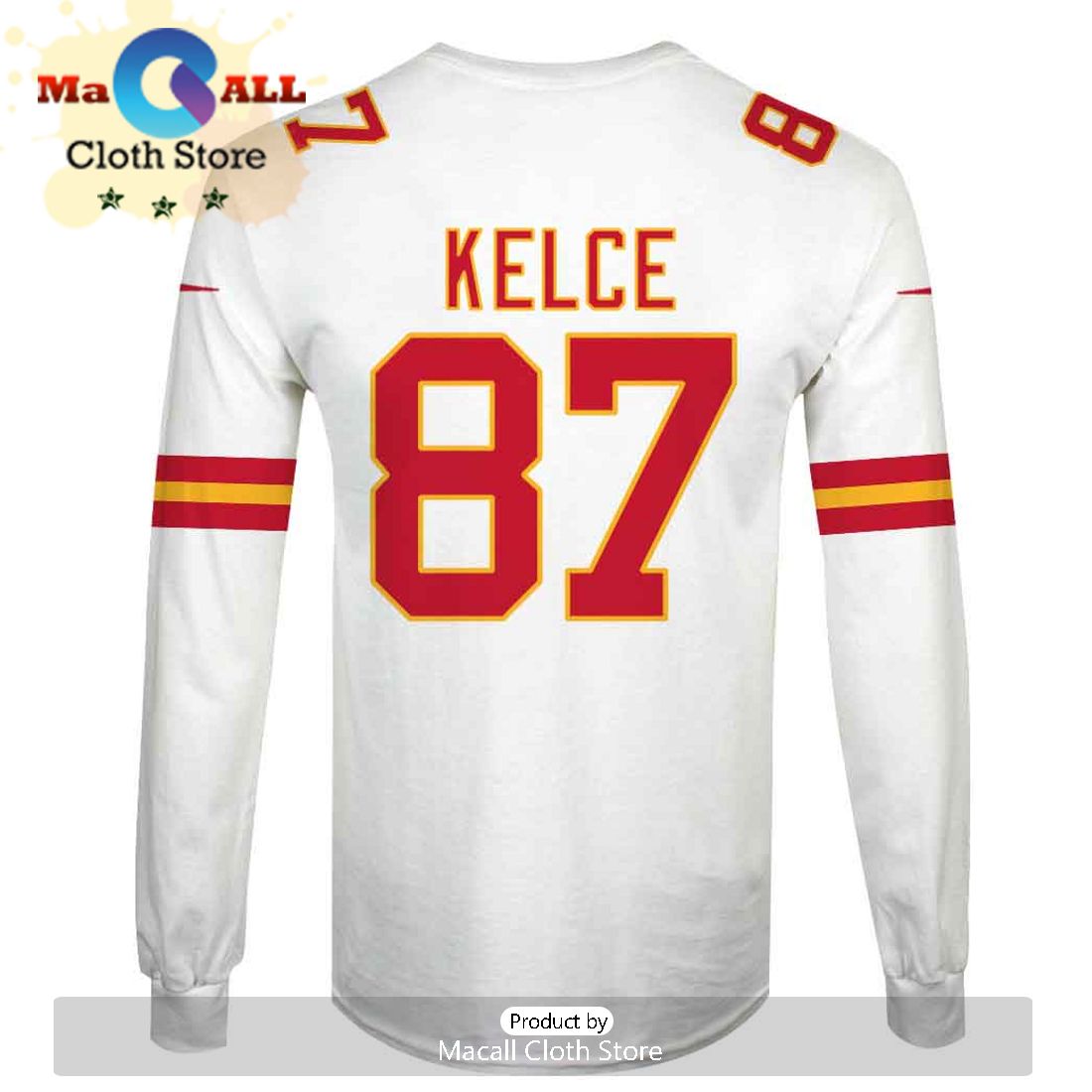 Personalized Travis Kelce Kansas City Chiefs Limited Edition White Hoodie Jersey