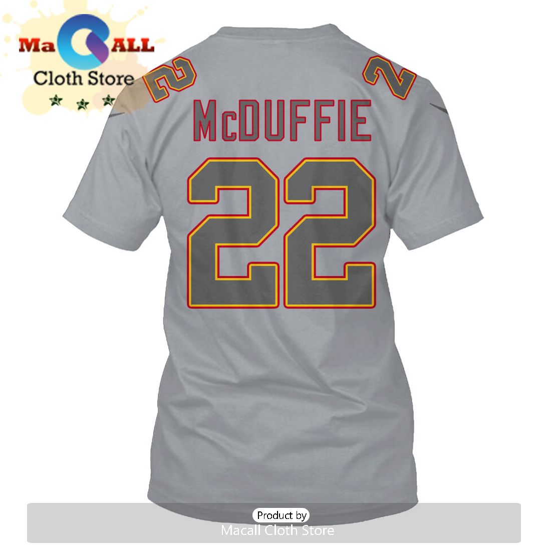 Personalized Trent McDuffie Kansas City Chiefs Limited Edition Grey Hoodie Jersey