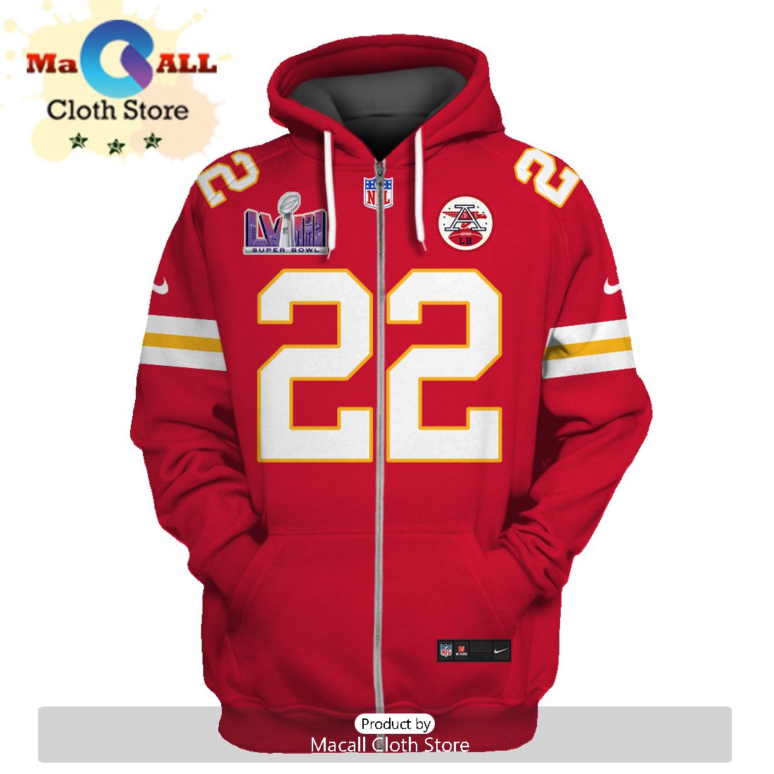 Personalized Trent McDuffie Kansas City Chiefs Limited Edition Red Hoodie Jersey