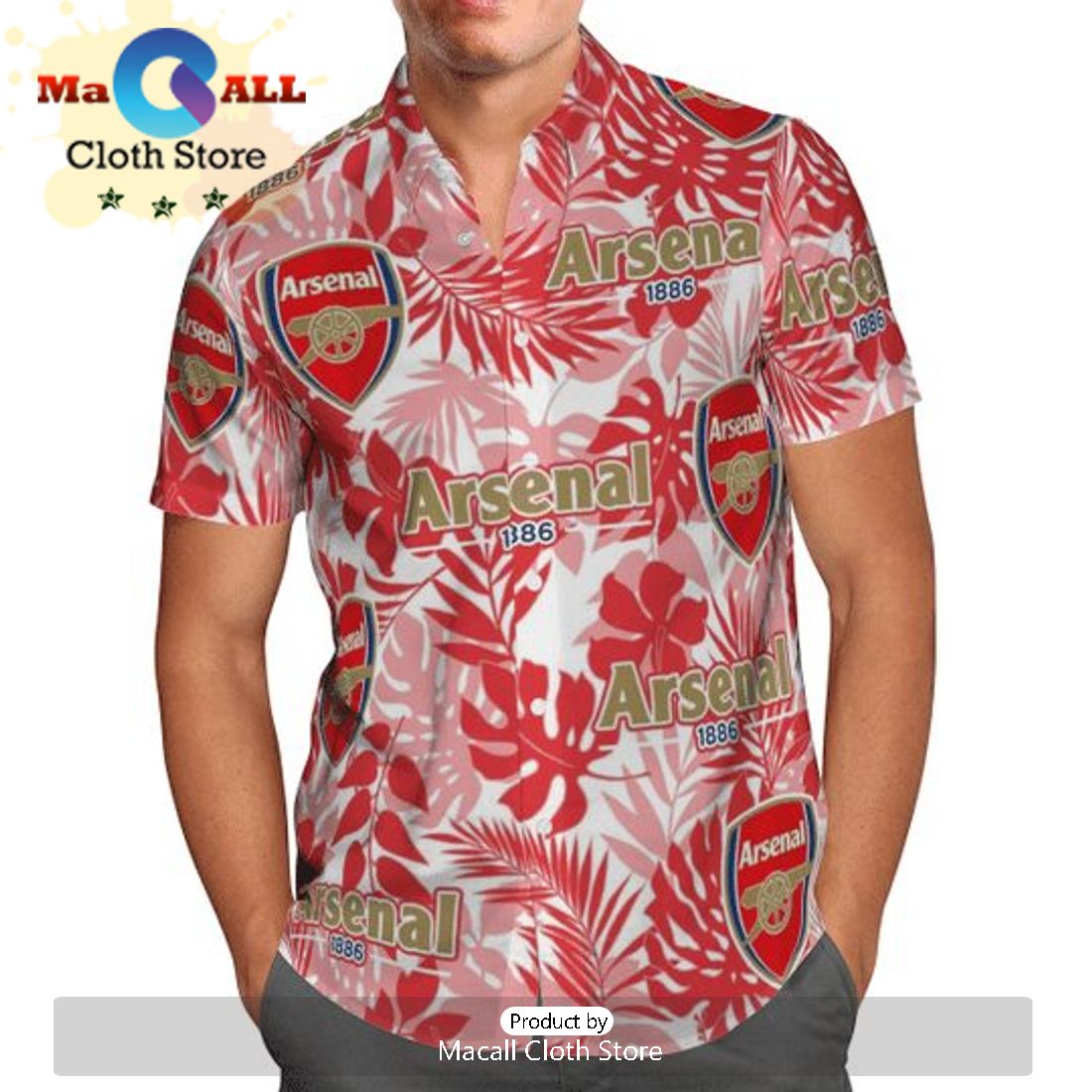 Arsenal FC Christmas Hawaiian Shirt