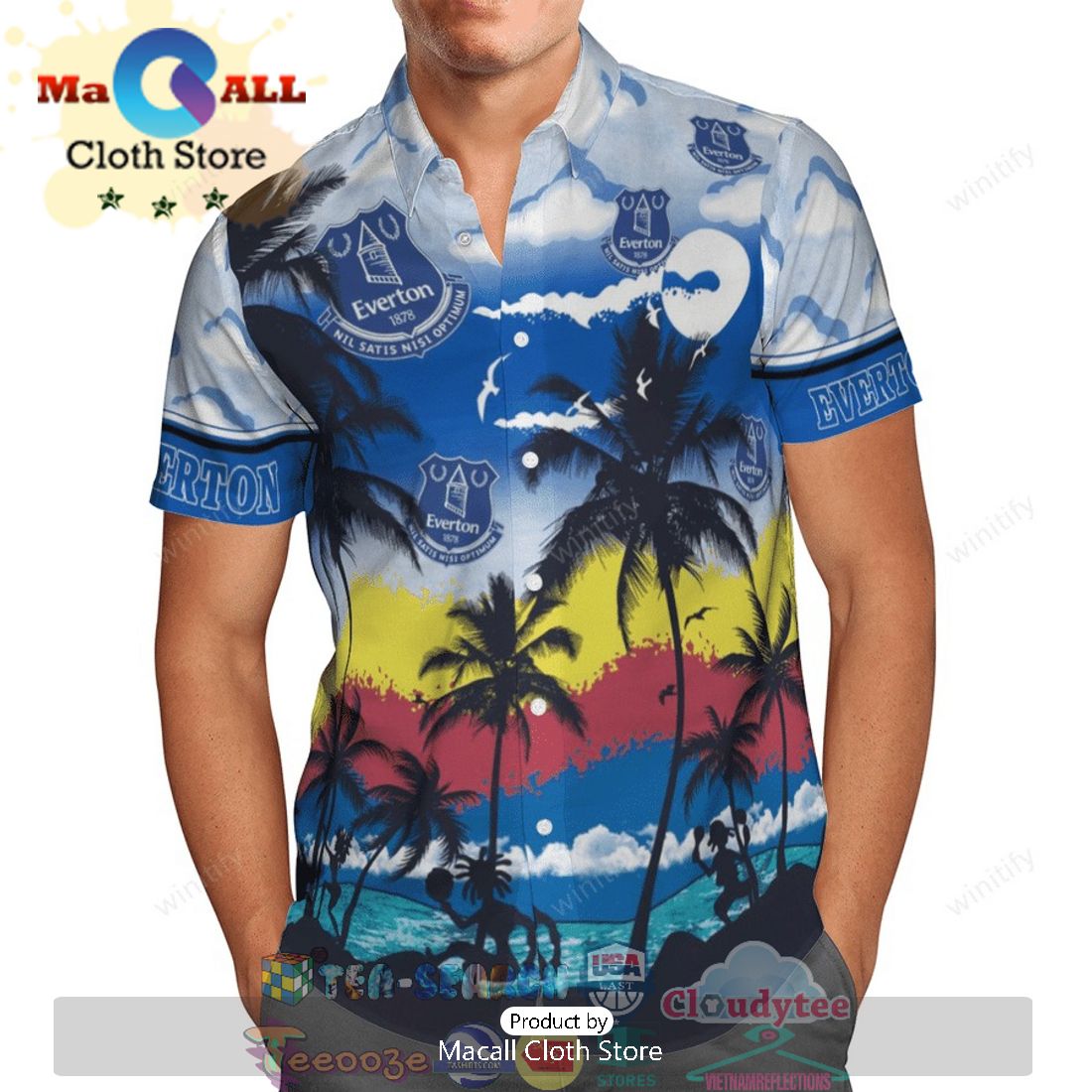 Everton FC Tropical Hawaiian Shirt