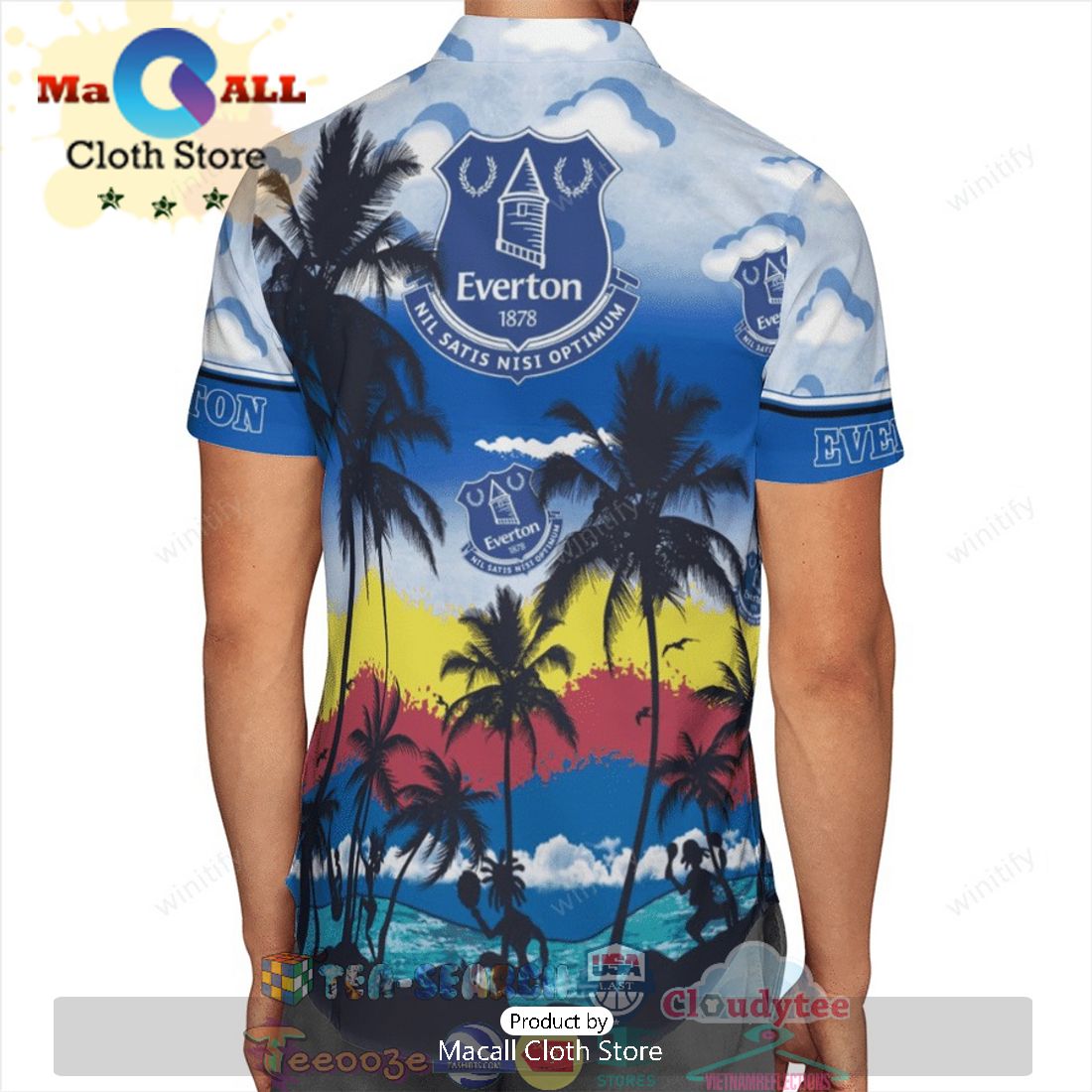Everton FC Tropical Hawaiian Shirt