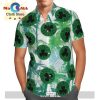 NBA Charlotte Hornets Black Teal Palm Trees Beach Hawaiian Shirt