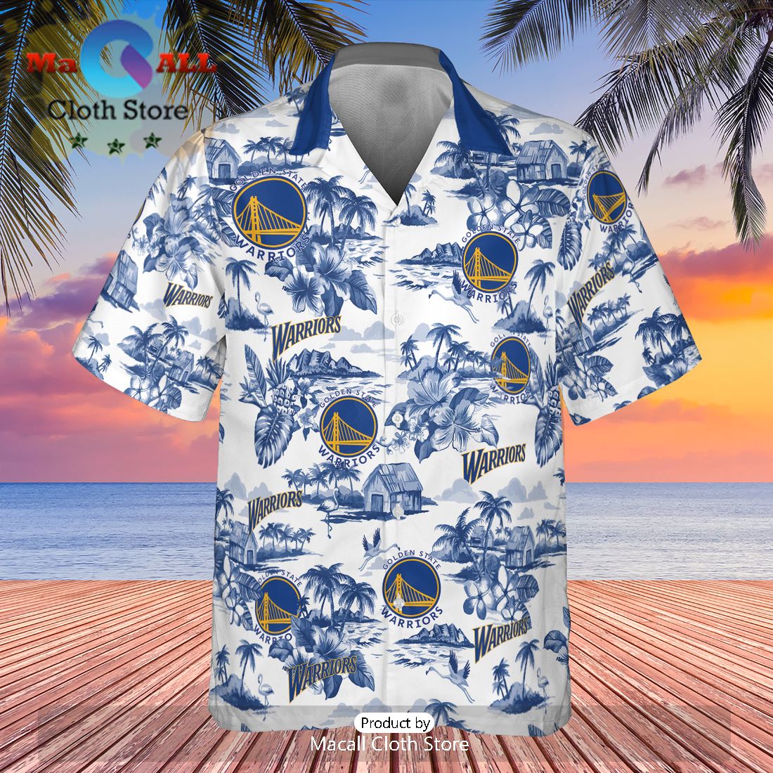NBA Golden State Warriors Toucan Beach Hawaiian Shirt