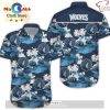 NBA Phoenix Suns Orange Black Tropical Flowers Hawaiian Shirt