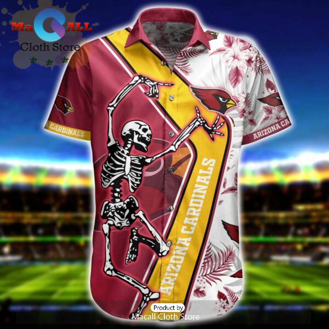 NFL Arizona Cardinals Custom Coconut Tree Red Hawaiian Shirt
