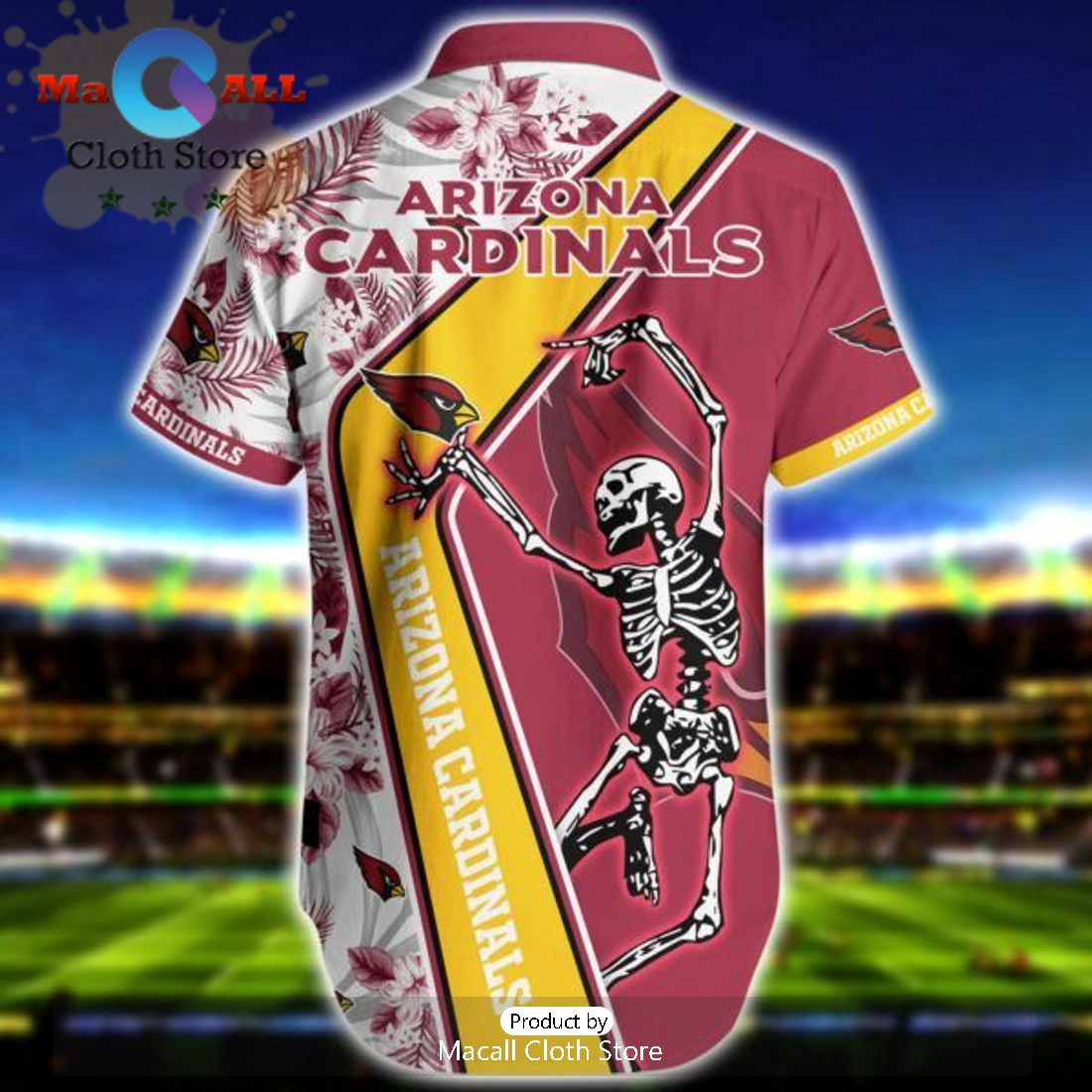 NFL Arizona Cardinals Custom Coconut Tree Red Hawaiian Shirt