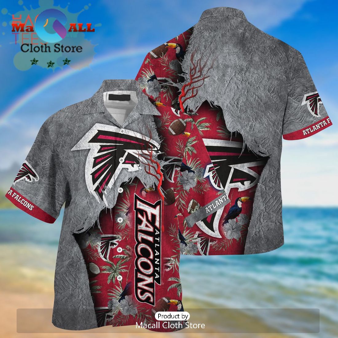 NFL Atlanta Falcons Halloween Jason Voorhees Hawaiian Shirt