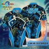 NFL Carolina Panthers Mascot White Hawaiian Shirt