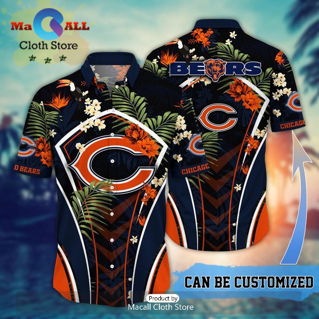 NFL Carolina Panthers Tropical Leafs Hawaiian Shirt