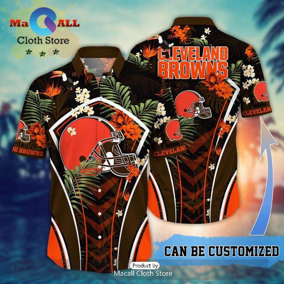 NFL Cincinnati Bengals Tropical Leafs Hawaiian Shirt