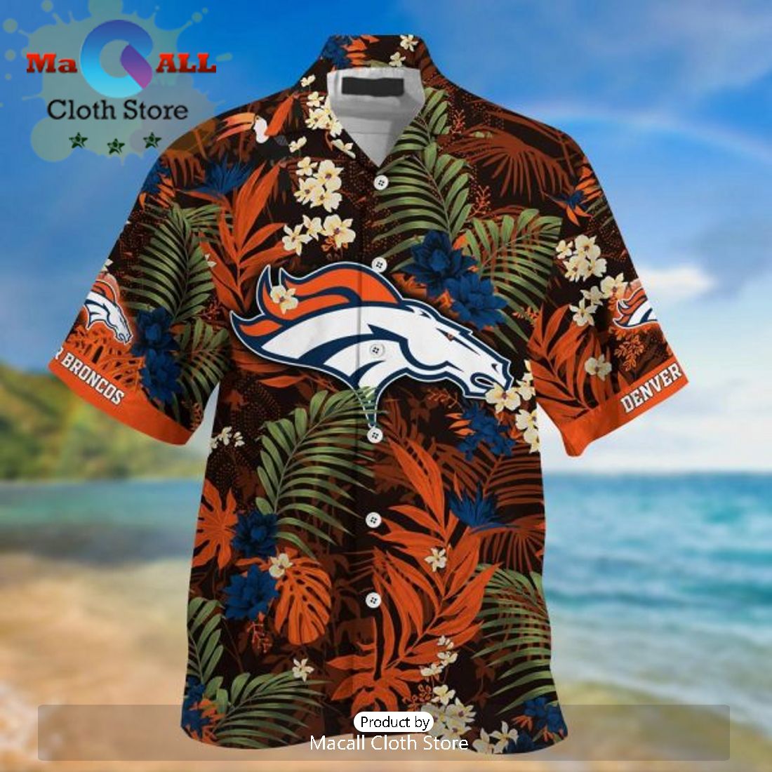 NFL Denver Broncos Baby Yoda Hawaiian Shirt