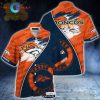 NFL Denver Broncos Tropical Flowers Orange Hawaiian Shirt Limited