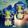 NRL Canterbury-Bankstown Bulldogs Floral Custom Text Hawaiian Shirt