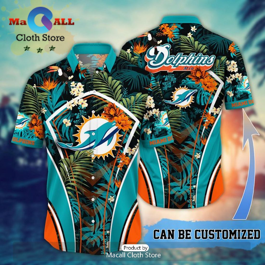 NFL Los Angeles Rams Tropical Leafs Hawaiian Shirt