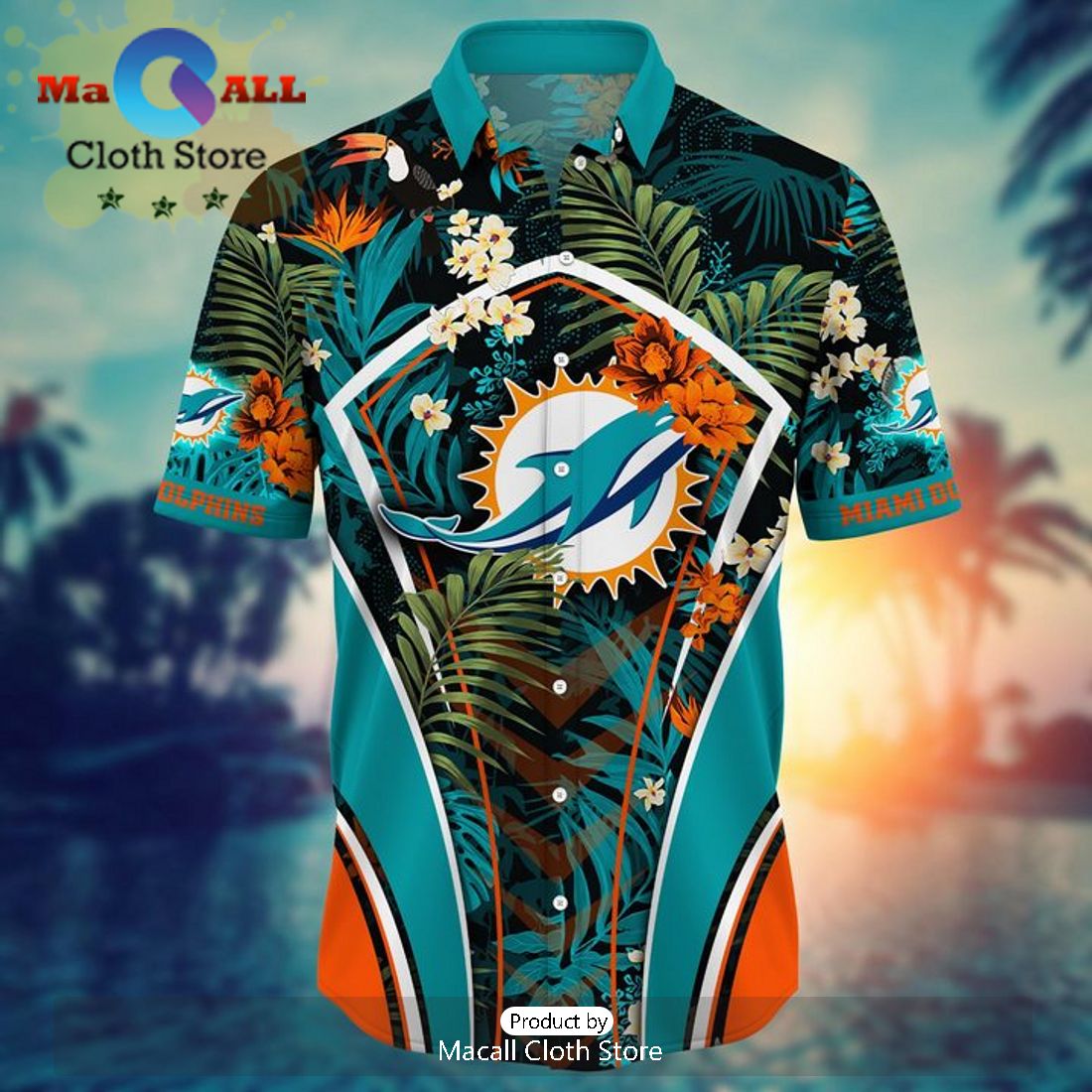 NFL Los Angeles Rams Tropical Leafs Hawaiian Shirt