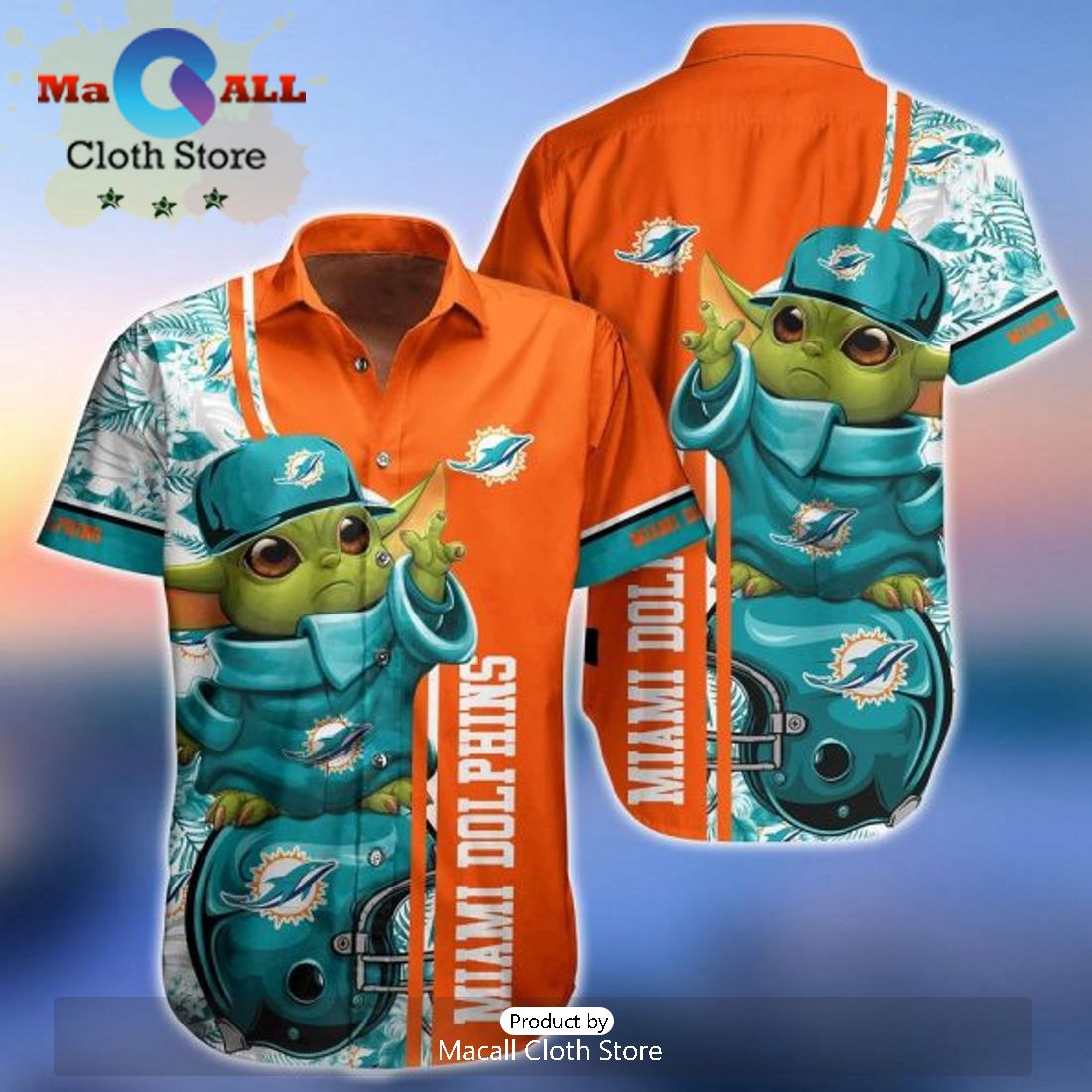 NFL Miami Dolphins The Simpsons Aqua Hawaiian Shirt