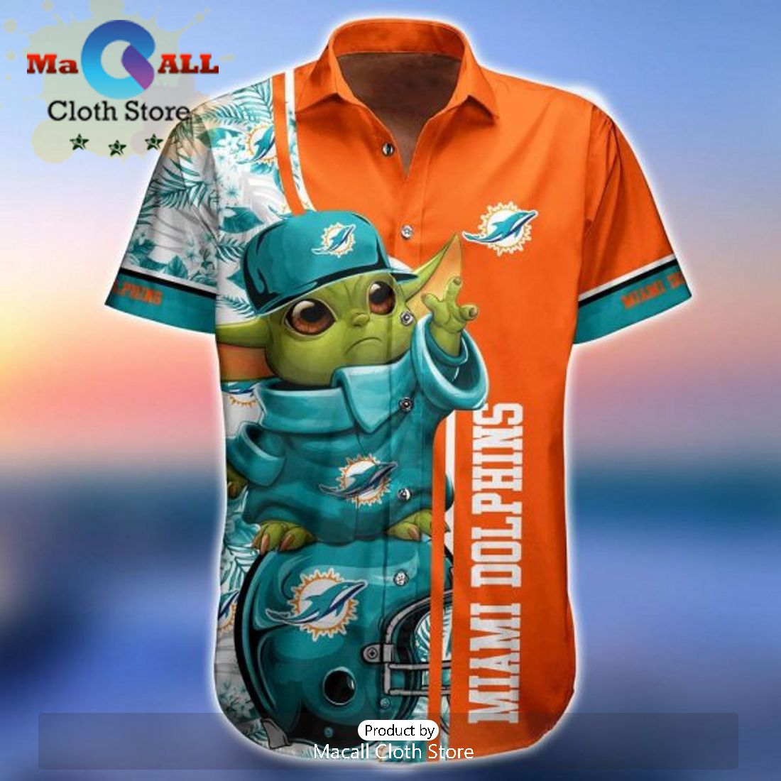 NFL Miami Dolphins The Simpsons Aqua Hawaiian Shirt