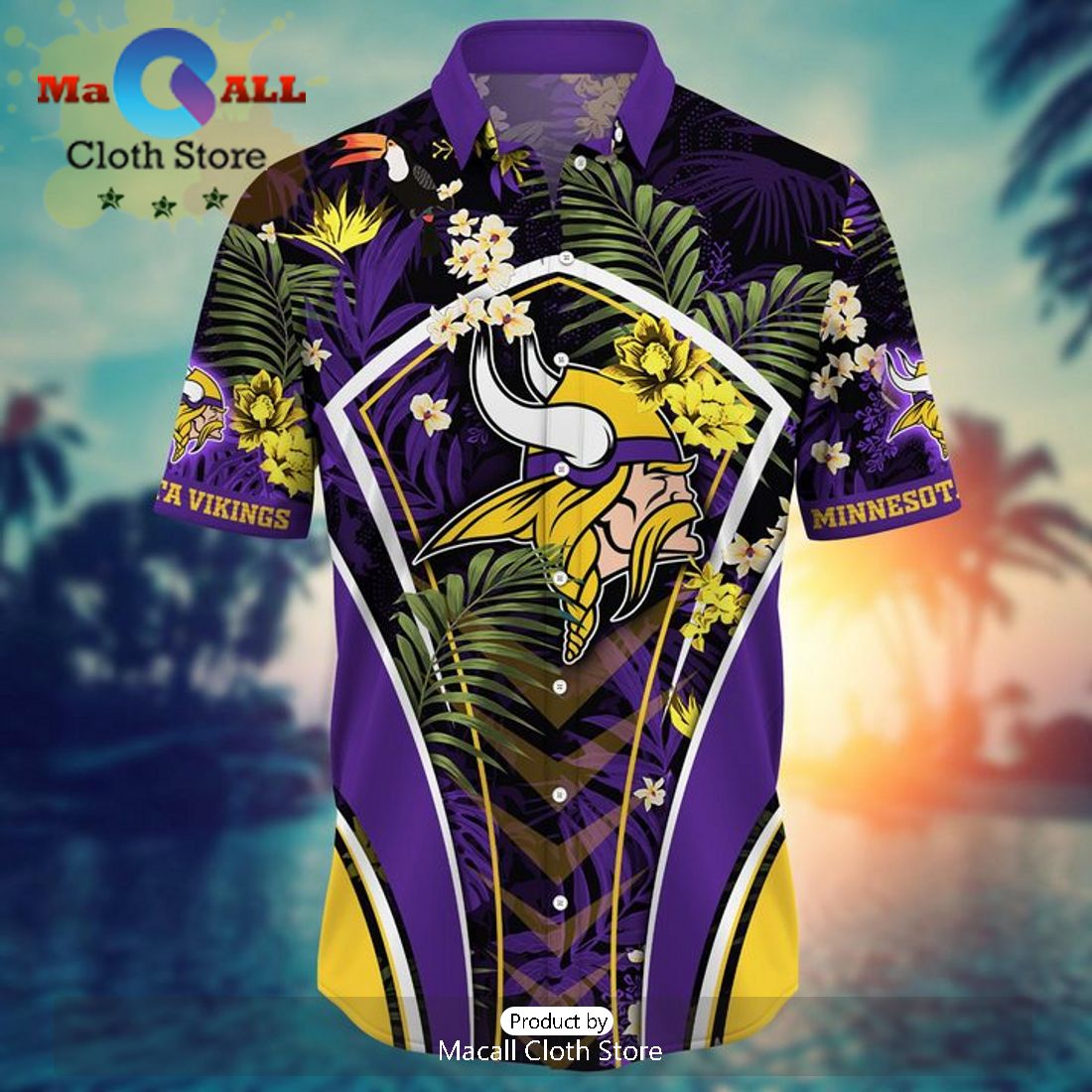 NFL Miami Dolphins Tropical Leafs Hawaiian Shirt