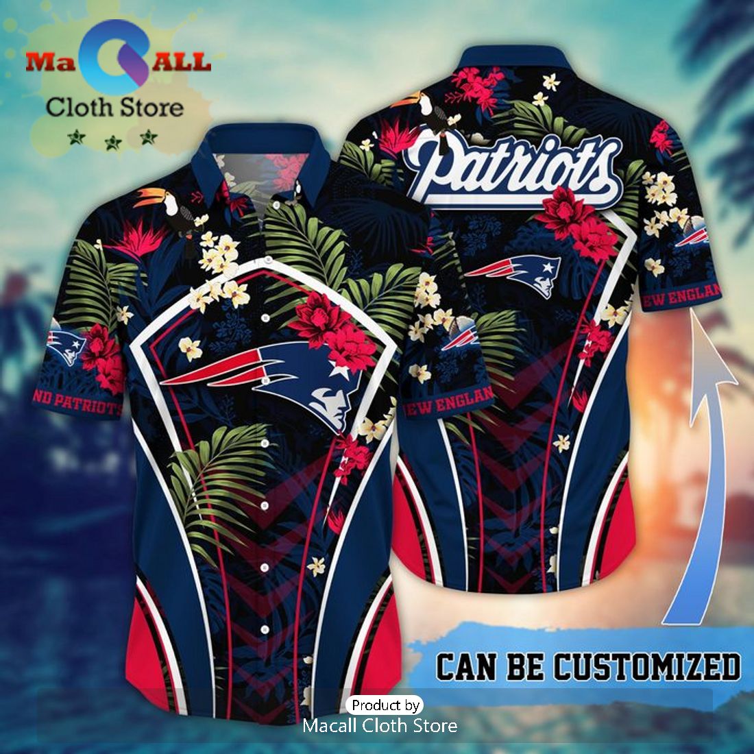 NFL Minnesota Vikings Tropical Leafs Hawaiian Shirt