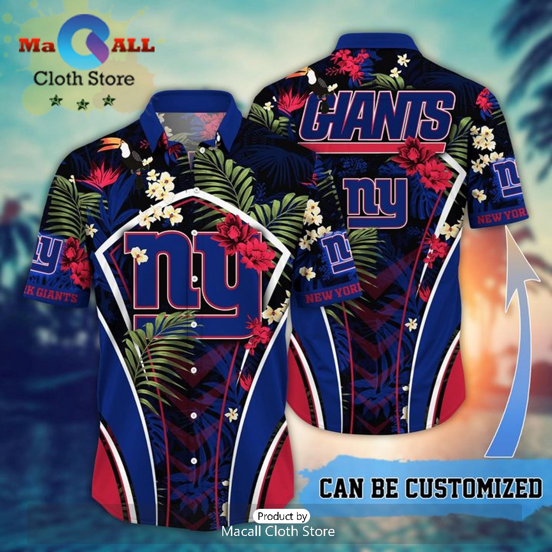 NFL New Orleans Saints Custom Tropical Leafs Hawaiian Shirt