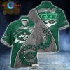 NFL New York Jets Grey Green Hawaiian Shirt