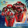 NFL San Francisco 49ers Red Snoopy In Beach Hawaiian Shirt