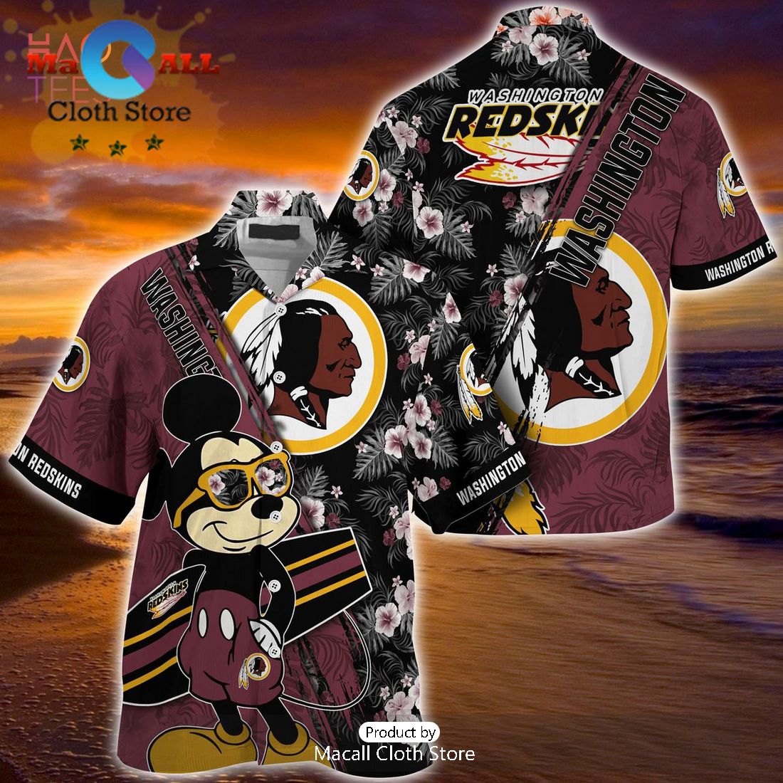 NFL Washington Redskins Baby Yoda Hawaiian Shirt