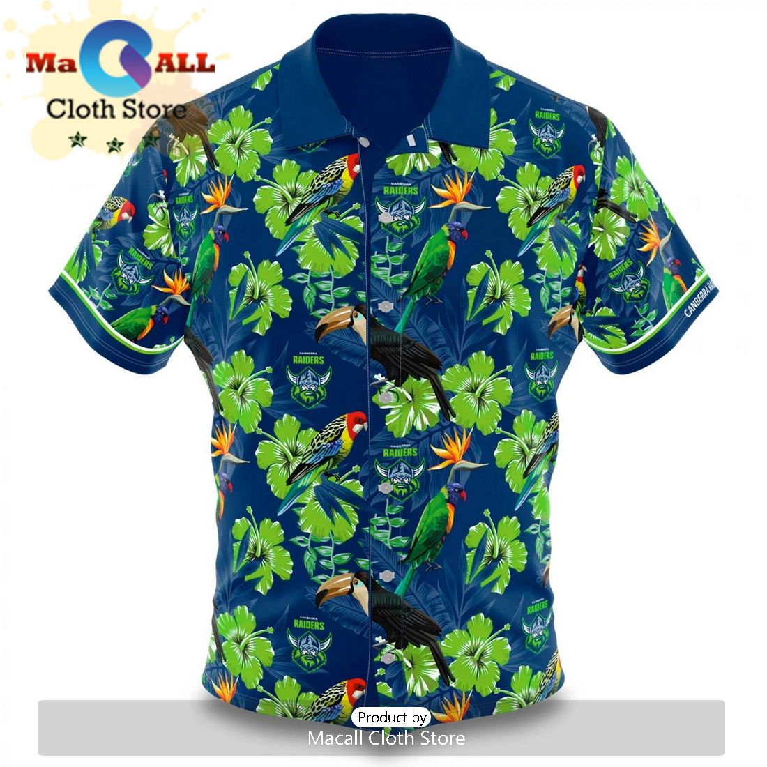 NRL Canberra Raiders Fanatics Hawaiian Shirt