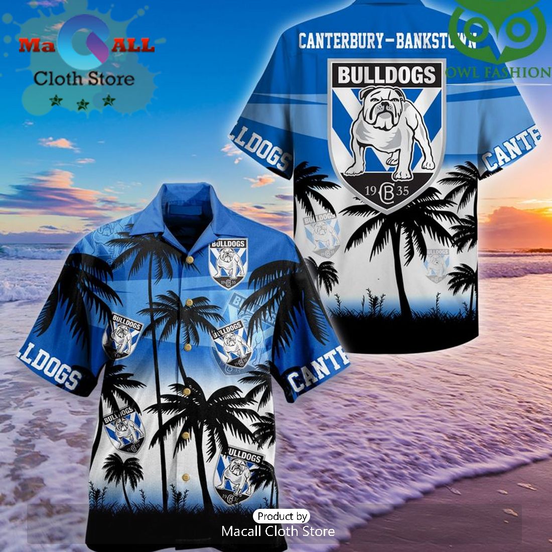 NRL Canterbury-Bankstown Bulldogs Custom Baby Groot Hawaiian Shirt