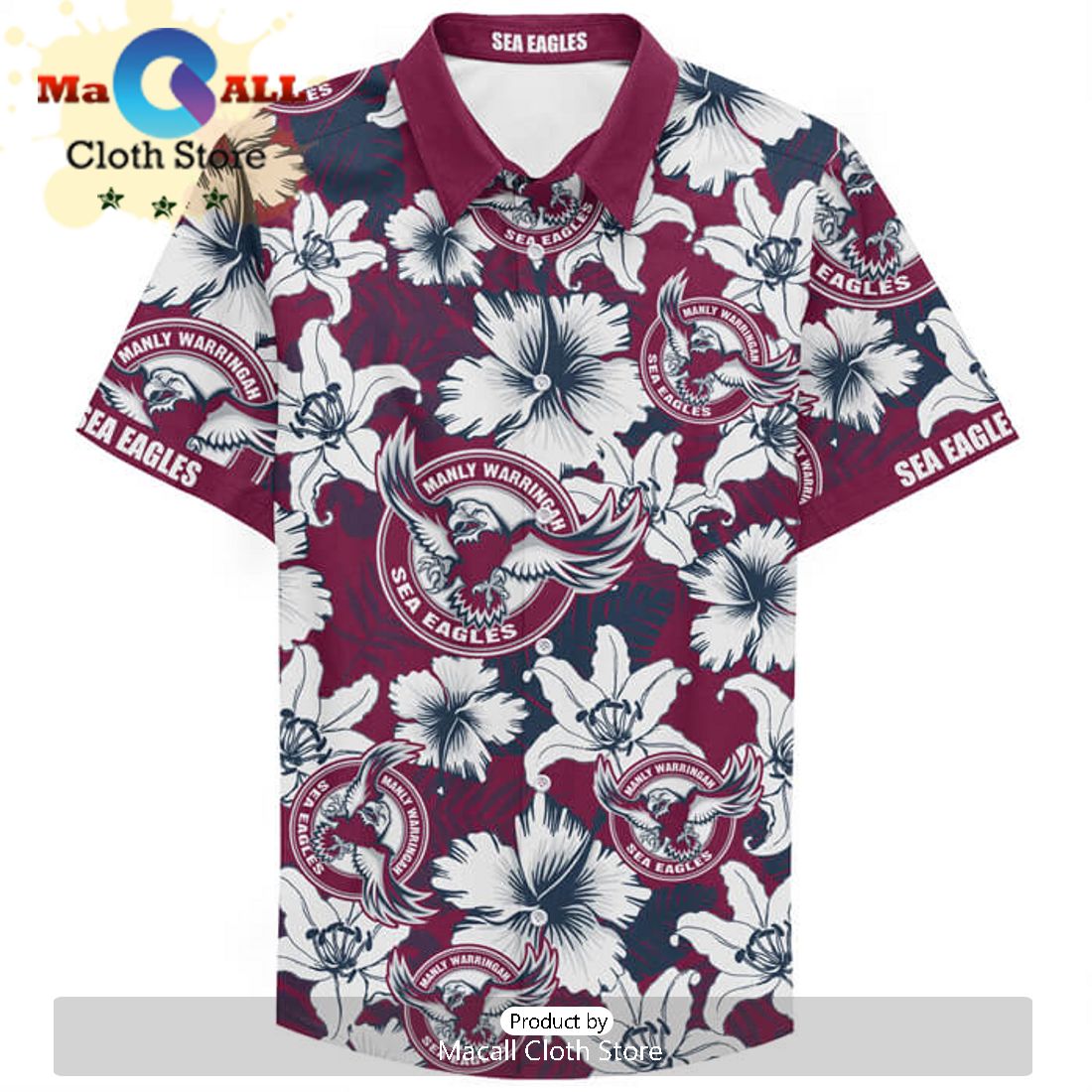 NRL Gold Coast Titans Fanatic Hawaiian Shirt NRL Gold Coast Titans Fanatic Hawaiian Shirt