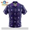 NRL New Zealand Warriors Custom Text Black and White Hawaiian Shirt