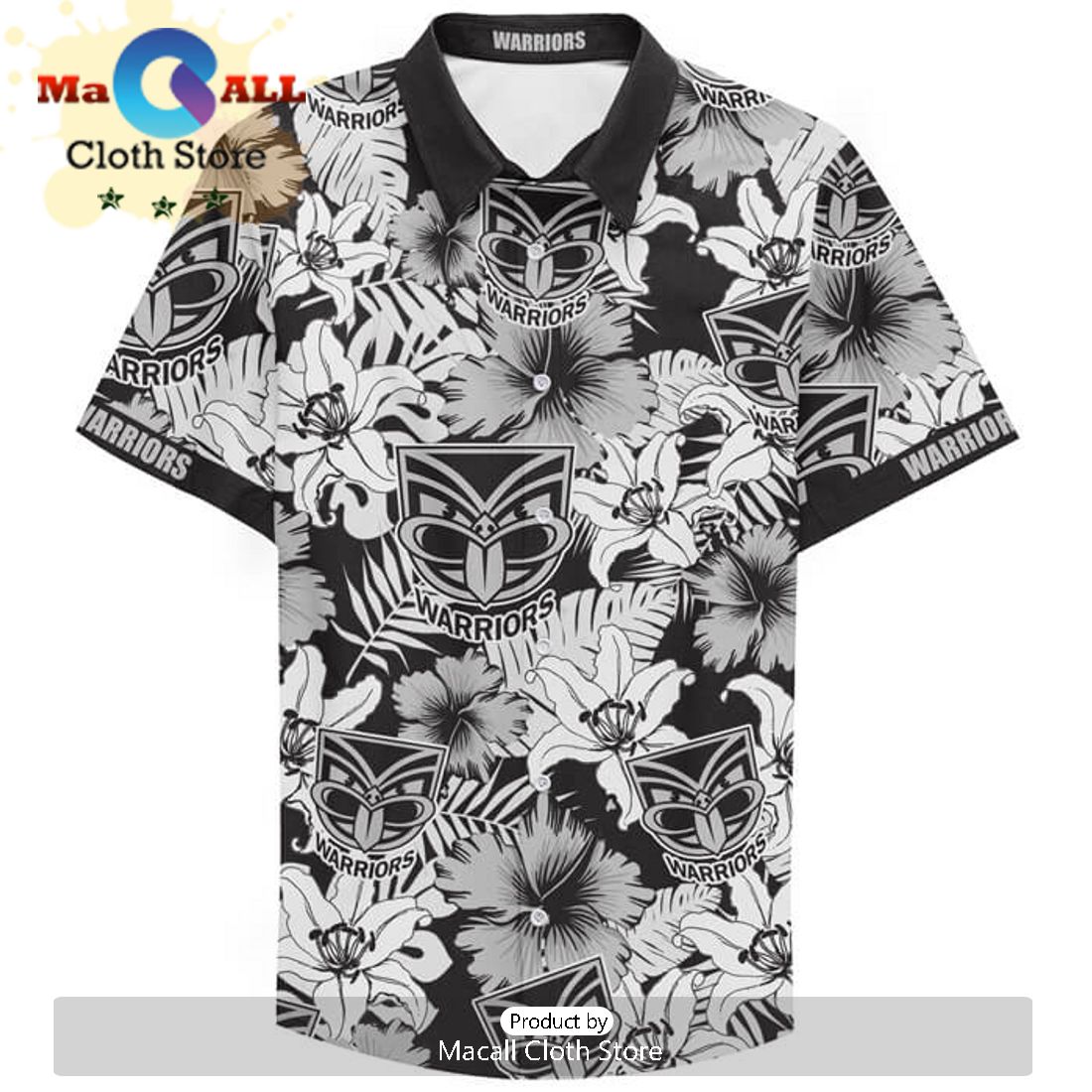 NRL New Zealand Warriors Tropical Hawaiian Shirt