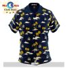 NRL North Queensland Cowboys Custom Text Floral Hawaiian Shirt