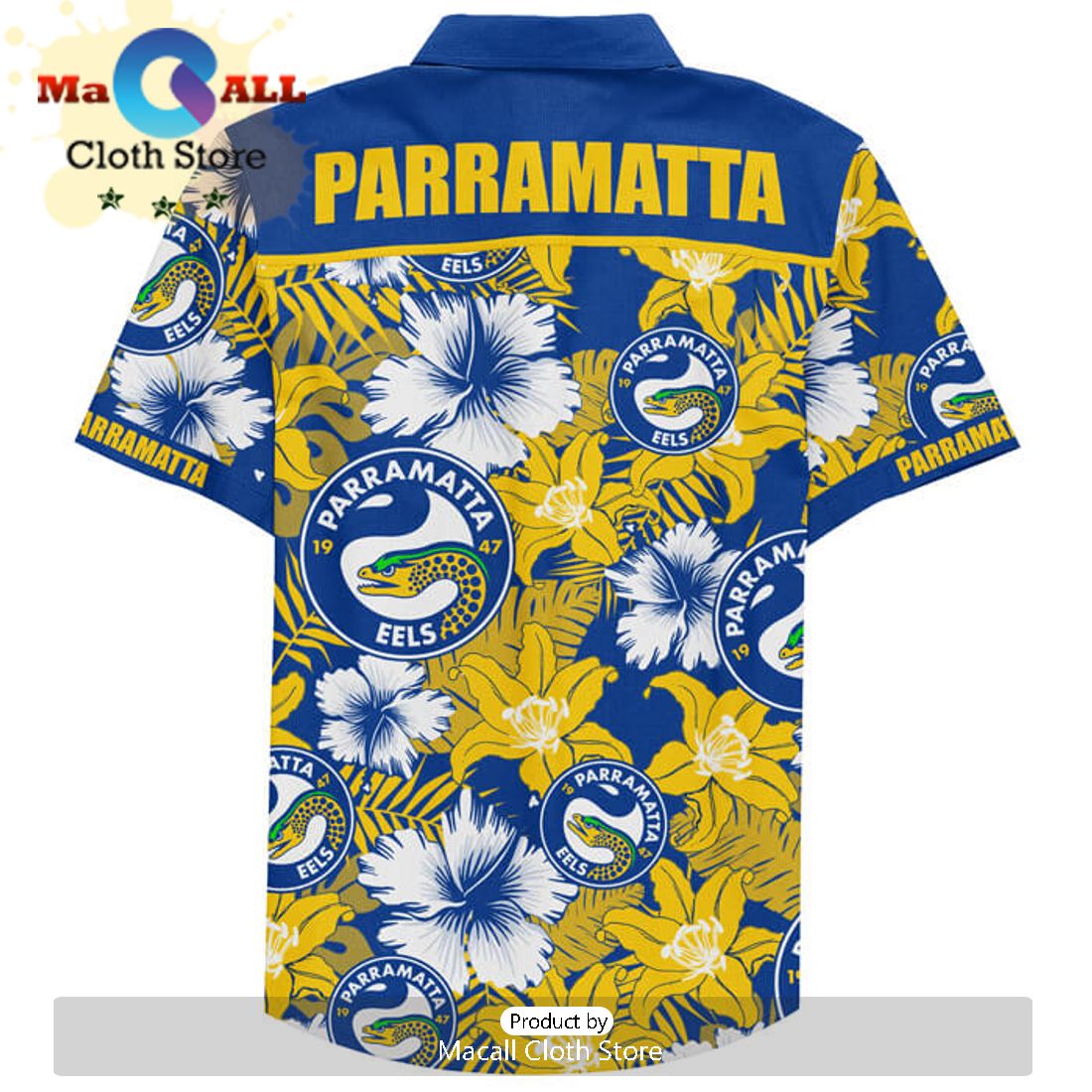 NRL Parramatta Eels Custom Tropical Hawaiian Shirt