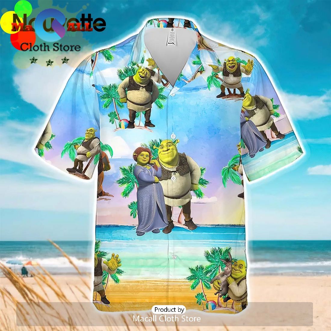 Shrek Flower Hawaiian Shirt Limited Edition