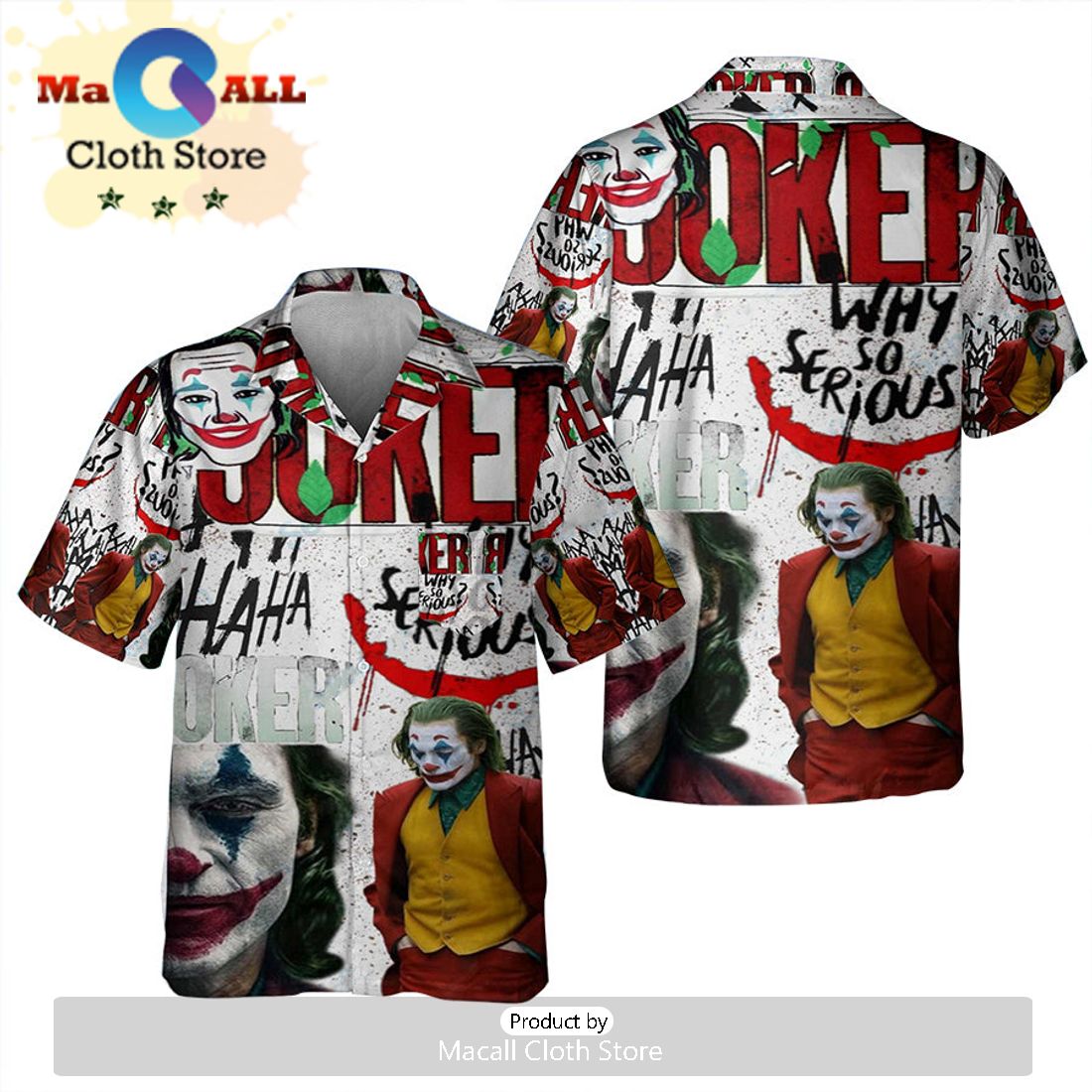 The Joker Poker Hawaiian Shirt The Joker Poker Hawaiian Shirt