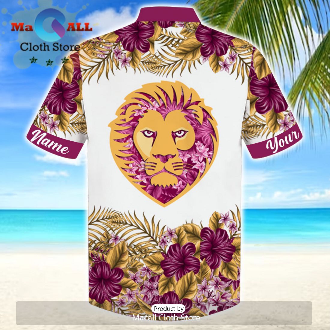 AFL Brisbane Lions Sport Personalized Tropical Hawaiian Shirt