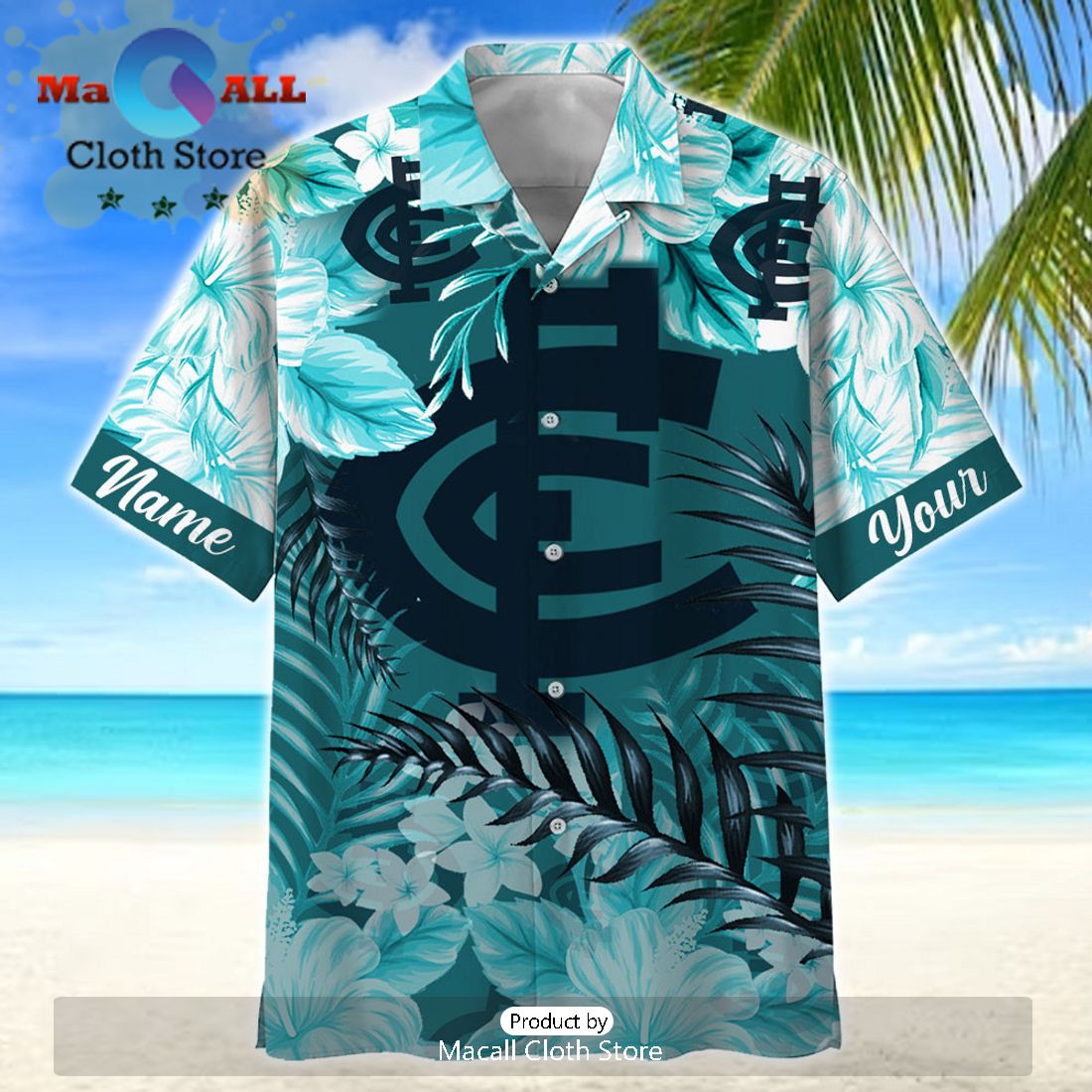 AFL Carlton Blues Sport Personalized Vacation Hawaiian Shirt