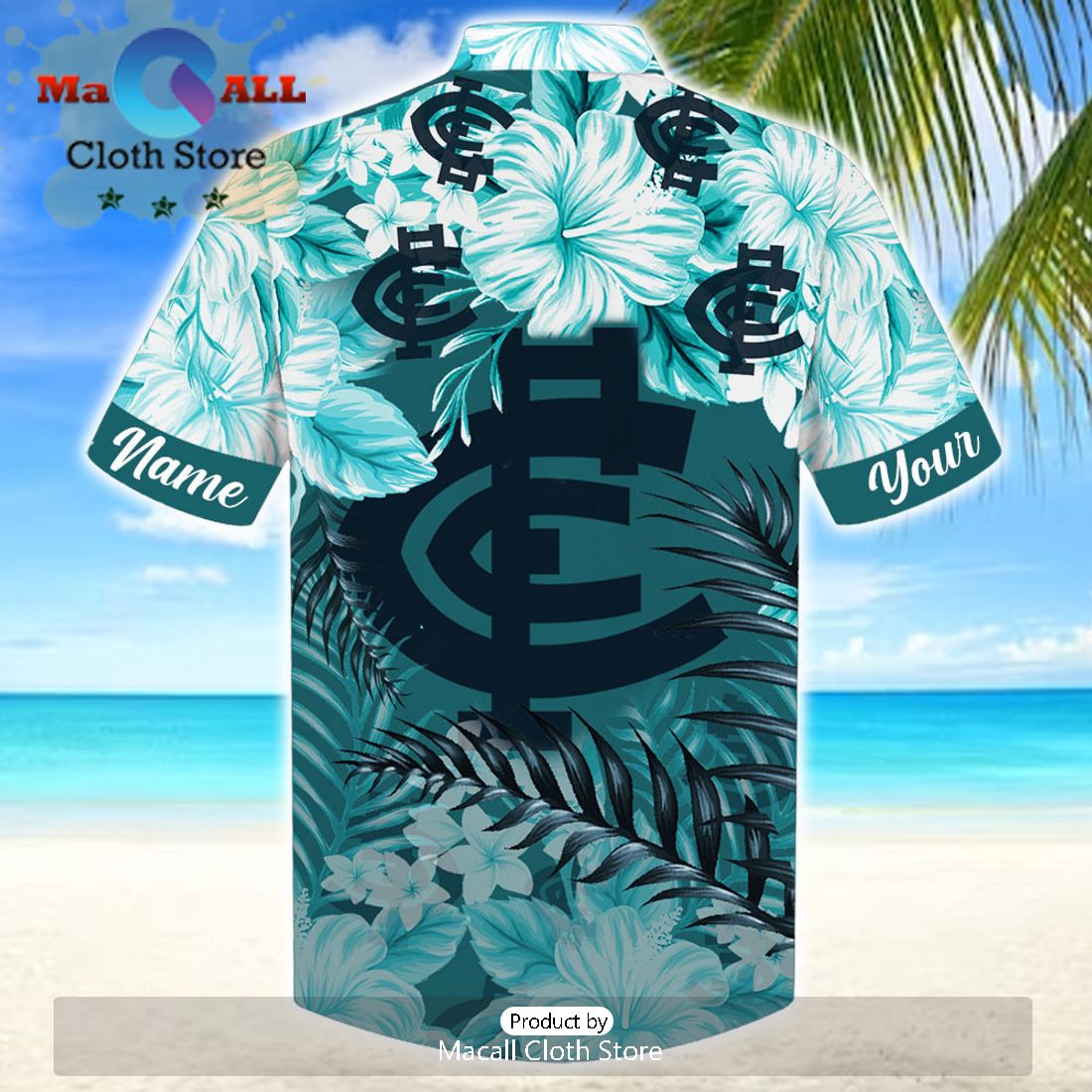 AFL Carlton Blues Sport Personalized Vacation Hawaiian Shirt