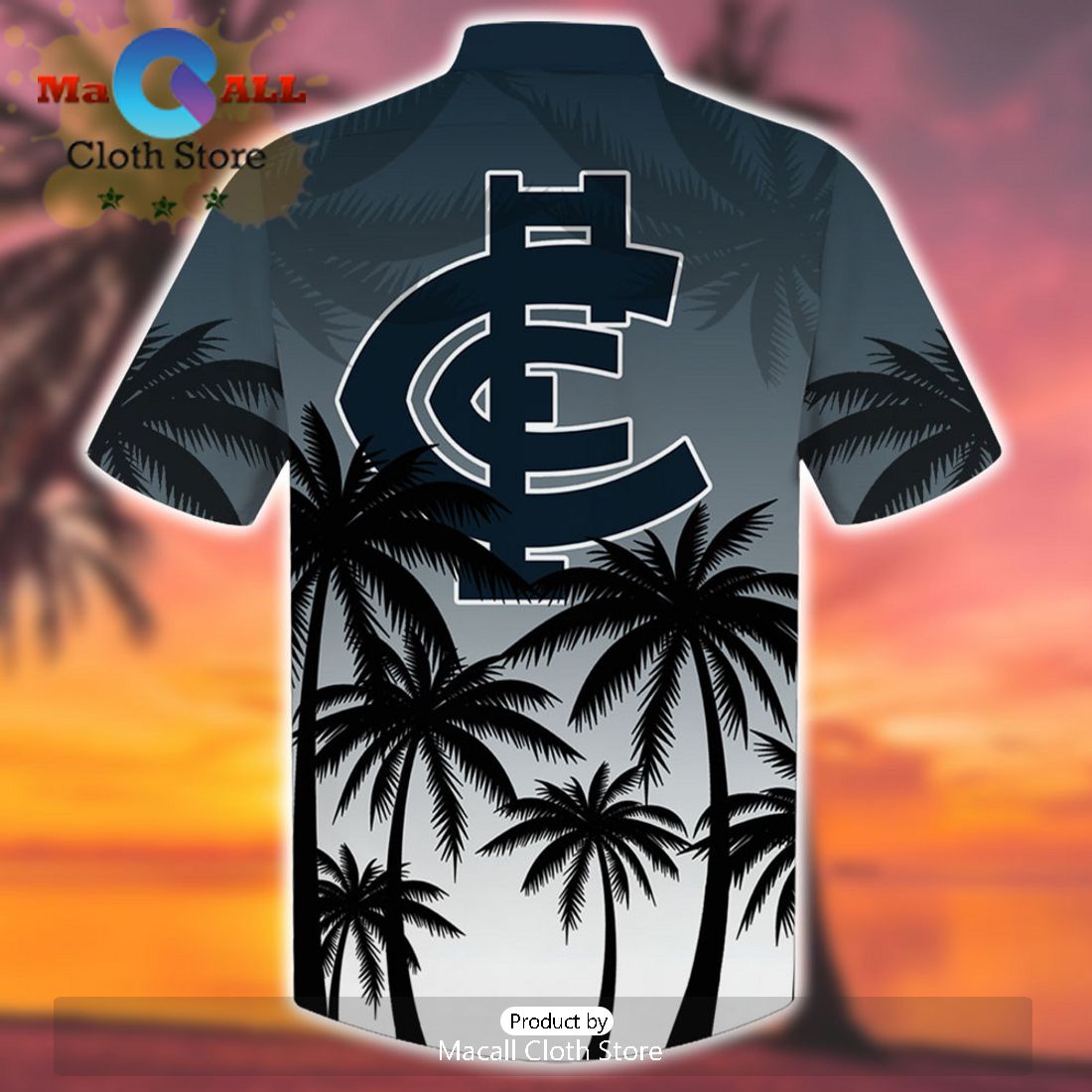AFL Carlton Blues Sport Summer Personalized Beach Hawaiian Shirt