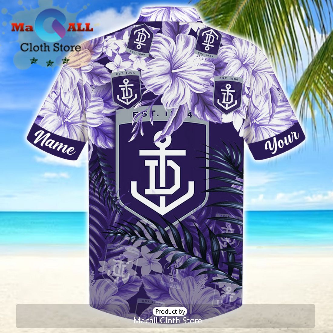 AFL Fremantle Dockers Sport Personalized Aloha Hawaiian Shirt