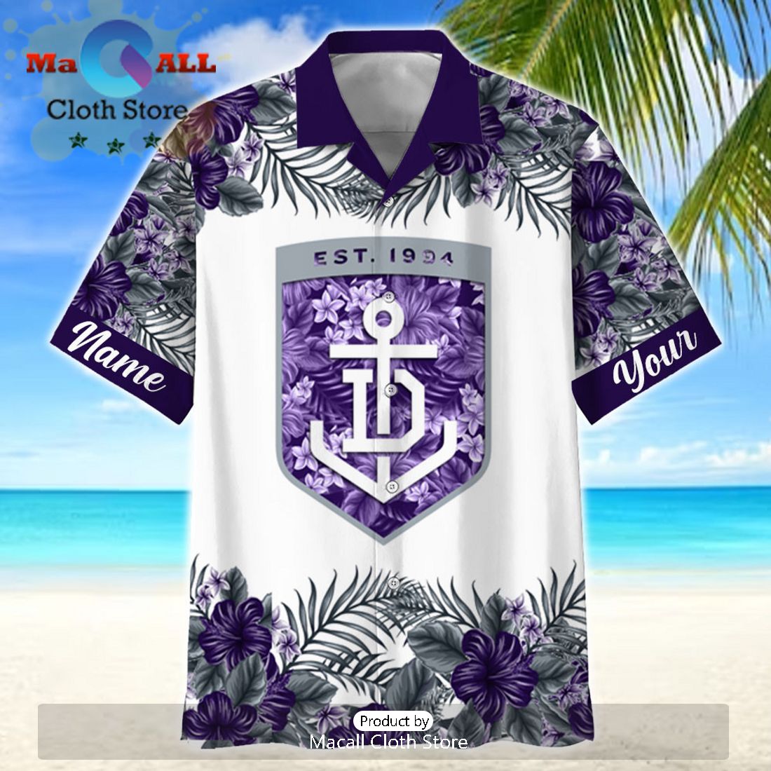 AFL Fremantle Dockers Sport Personalized Vacation Hawaiian Shirt