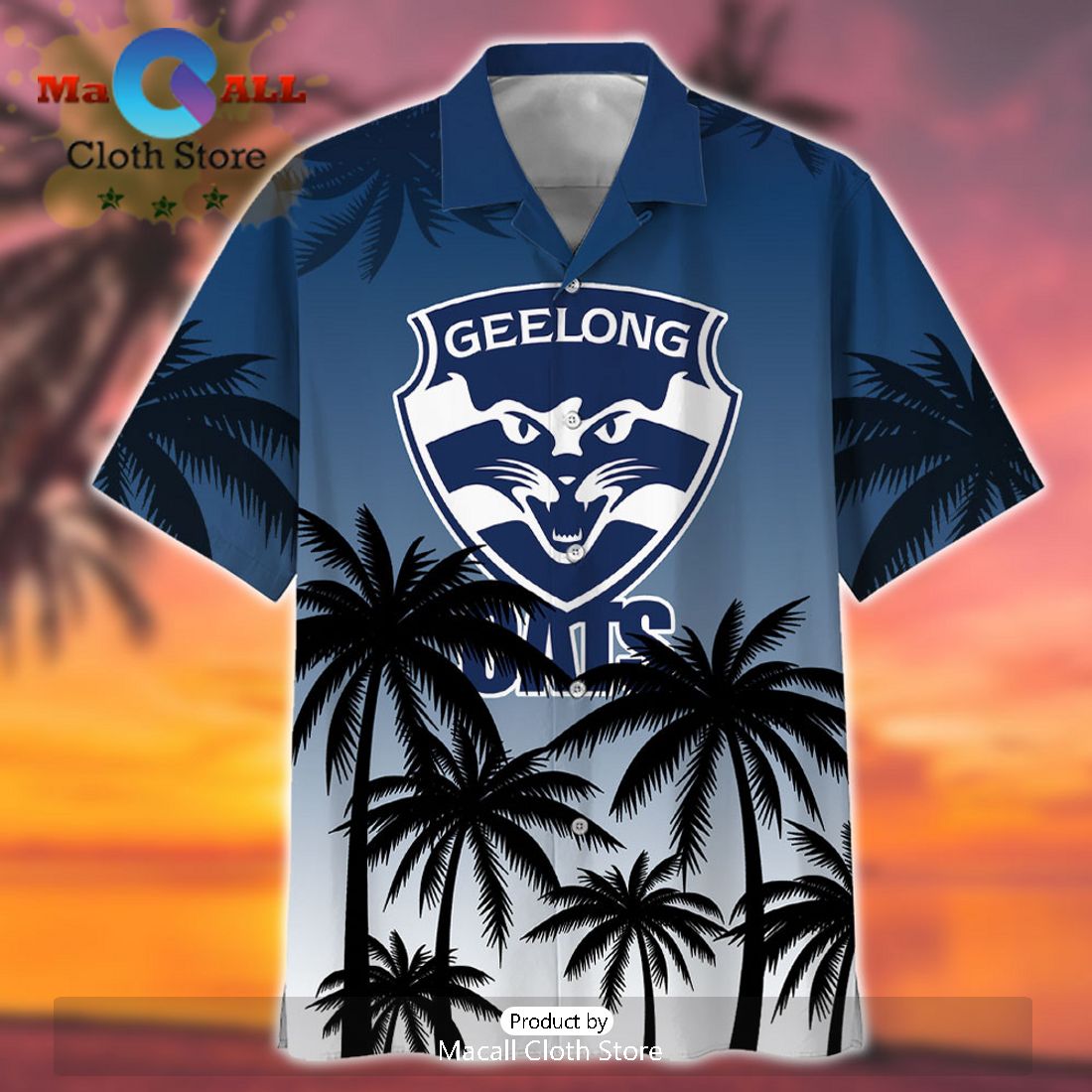 AFL Geelong Cats Sport Beach Summer Personalized Hawaiian Shirt