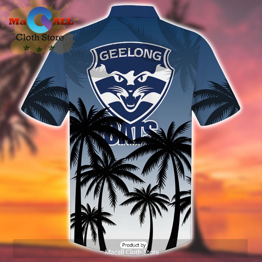 AFL Geelong Cats Sport Beach Summer Personalized Hawaiian Shirt