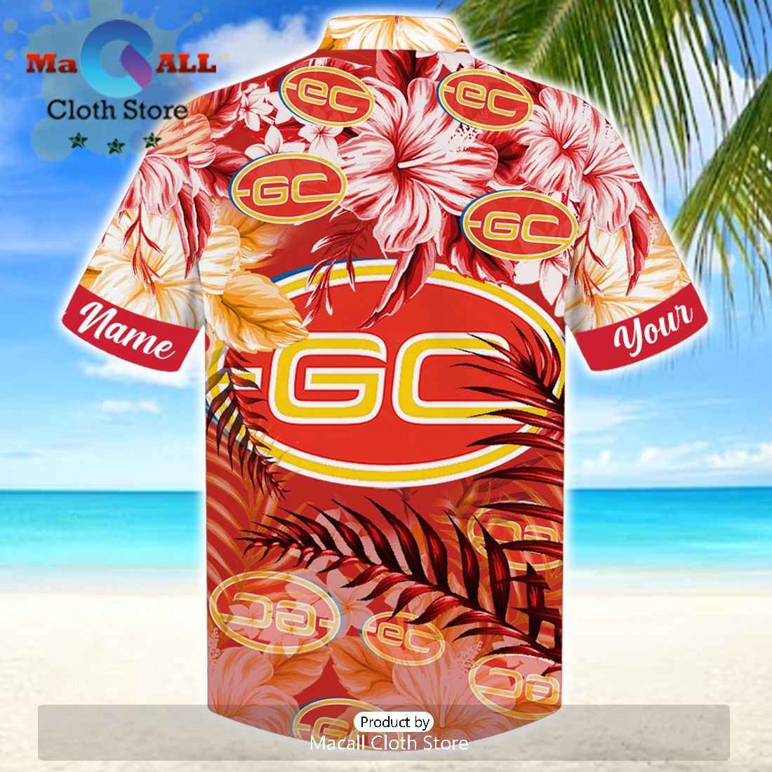 AFL Gold Coast Suns Sport Personalized Tropical Hawaiian Shirt