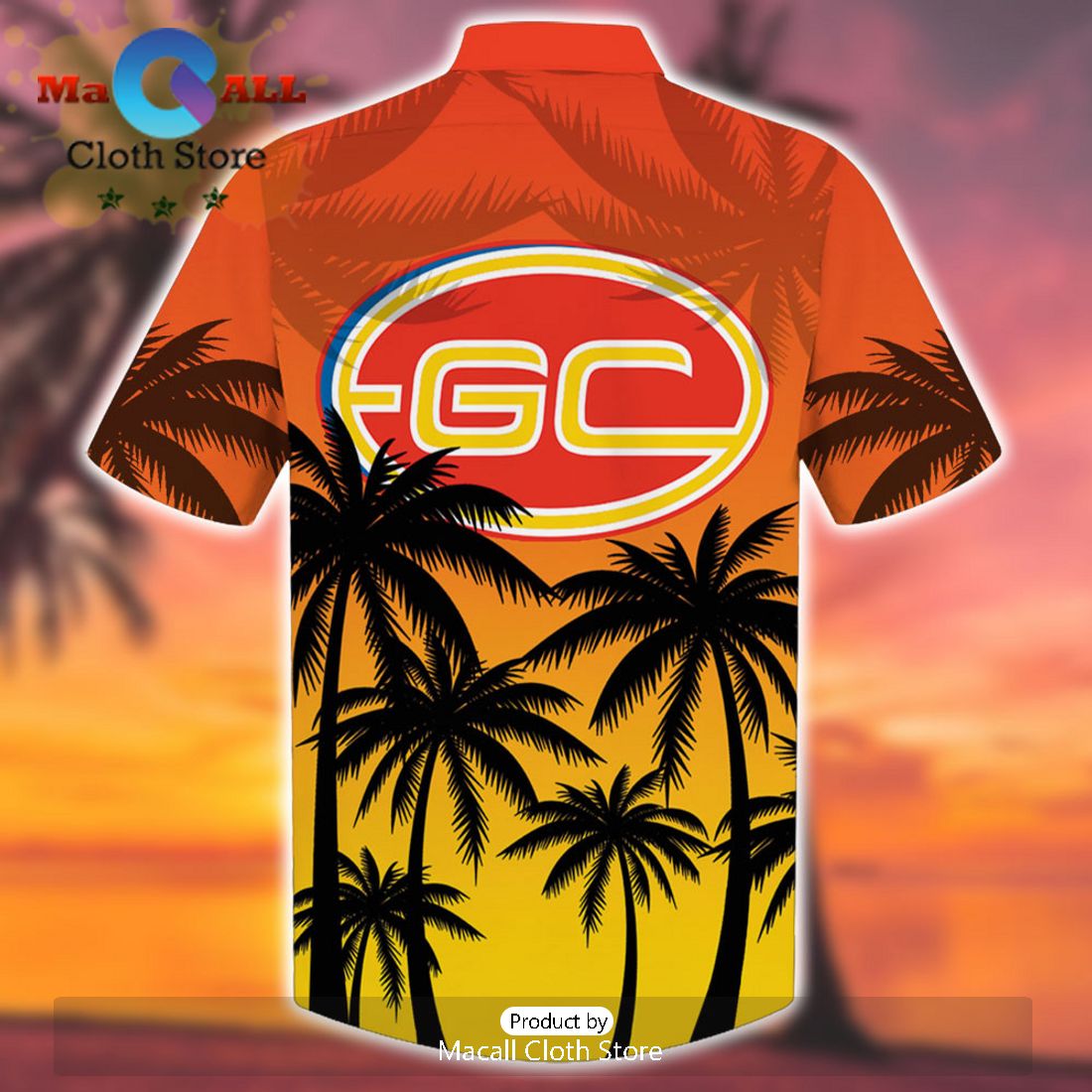 AFL Gold Coast Suns Sport Tropical Summer Personalized Hawaiian Shirt