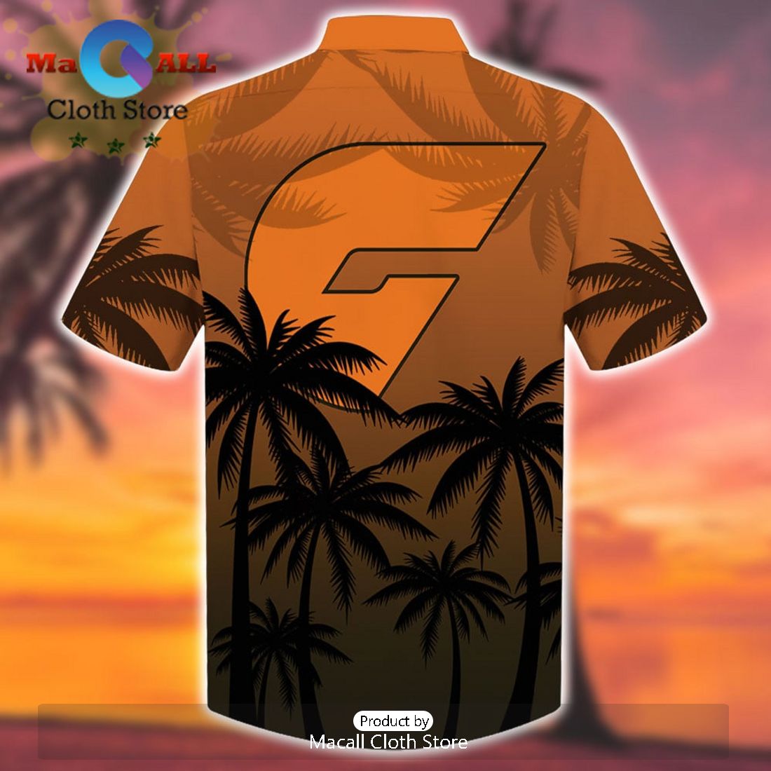 AFL GWS Giants Sport Summer Personalized Aloha Hawaiian Shirt